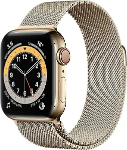 Apple Watch Series 6 (GPS + Cellular, 40 mm) Edelstahlgehäuse Gold