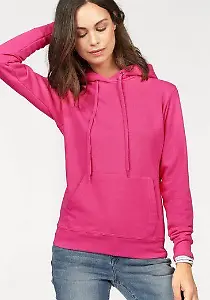 Fruit of the Loom Hoodie in Pink
