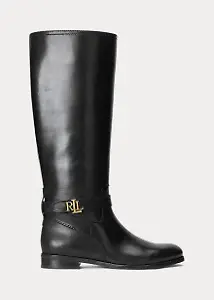Polierter Lederreitstiefel Brittaney von Ralph Lauren