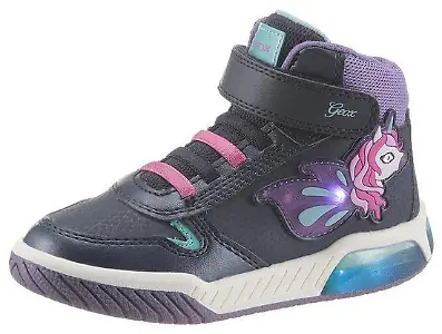 Geox 'J Inek Girl Blinkschuh' Sneaker mit Klettverschluss