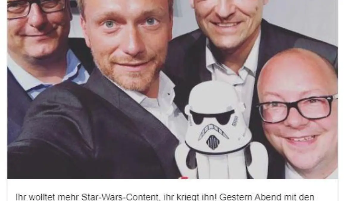 Christian Lindner ist Star Wars Fan.