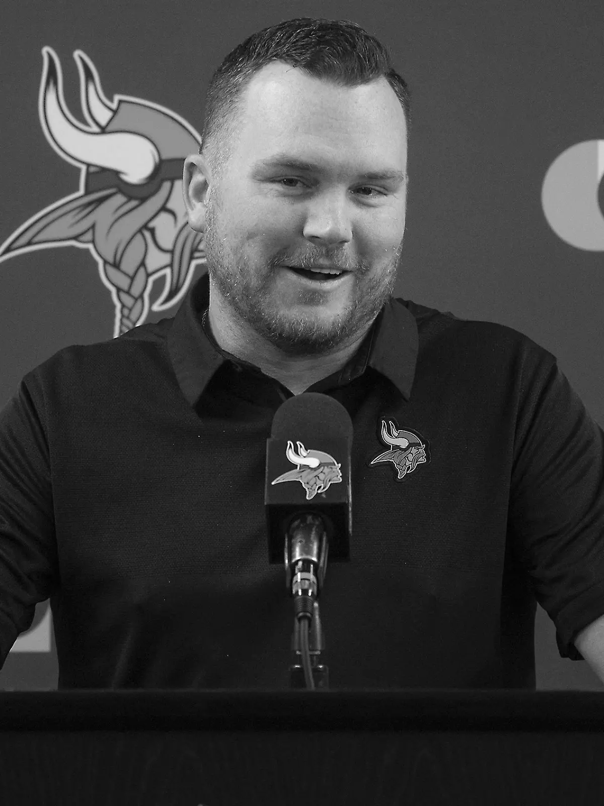 Minnesota Vikings co-defensive coordinator Adam Zimmer fields questions from the press during a press conference at TCO Performance Center, on Tuesday, Feb. 11, 2020 in Eagan, Minn. (Elizabeth Flores/Minneapolis Star Tribune/TNS) Photo via Newscom picture alliance