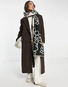 Schal mit Print
