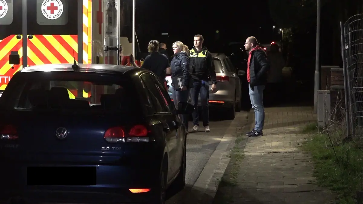 Bei der Festnahme war ein Rettungswagen vor Ort. War der Täter etwa verletzt?