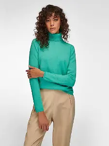 Rollkragen-Pullover aus Schurwolle und Kaschmir von include