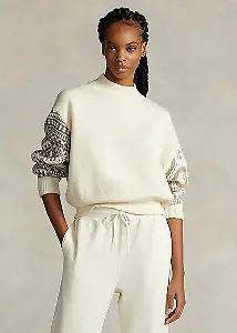 Hybrid-Pullover mit Halbrollkragen