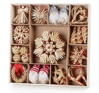Weihnachtsbaumschmuck aus Stroh von Homewit