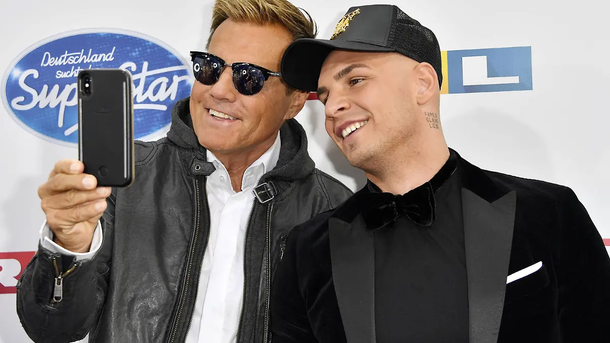 Dieter Bohlen und Pietro Lombardi bei der Ankunft zum Finale der 16. Staffel der RTL-Castingshow Deutschland sucht den Superstar / DSDS 2019 im MMC Coloneum. Köln, 27.04.2019 *** Dieter Bohlen and Pietro Lombardi arriving at the final of the 16 season of the RTL casting show Germany is looking for the superstar DSDS 2019 in the MMC Coloneum Cologne 27 04 2019 Foto:xF.xKernx/xFuturexImage  