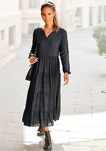 Lascana Maxikleid mit Alloverprint