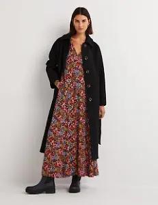 Maxikleid in Empire-Form mit V-Ausschnitt