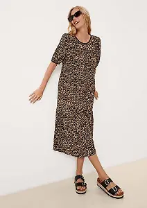 S.Oliver Maxikleid mit Animalprint