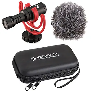 Kamera-Richtmikrofon "Rode Videomicro" + Soft-Case
