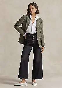 7/8-Jeans mit weitem Bein