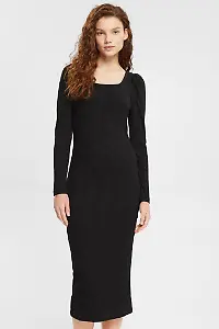 Esprit Dresses knitted in Schwarz