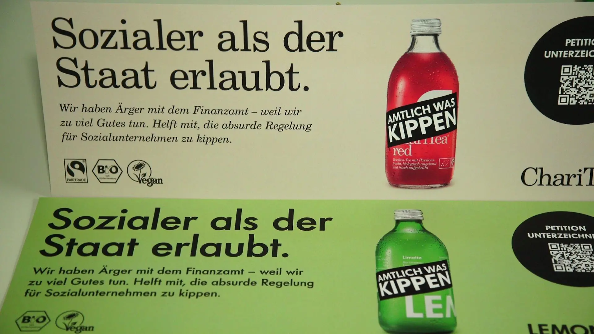 Der Firma Lemonaid drohen Steuerrückzahlungen in Millionenhöhe, weil sie zu viel Gutes tun.