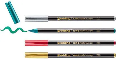 edding Pinselstift »1340 Pinselstift Xmas«, 4er-Set