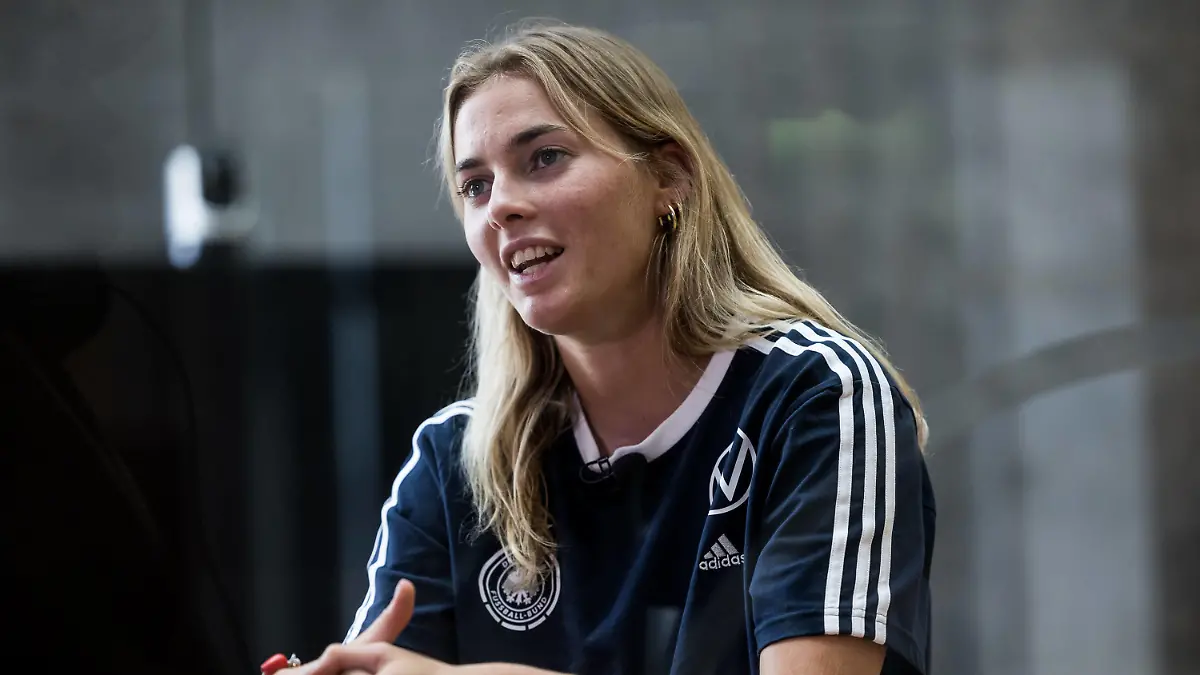 Media Day DFB Frauen 26.06.2023 Laura Freigang Deutschland, 10 Media Day DFB Frauen, Herzogenaurach, adidas Homeground *** Media Day DFB Women 26 06 2023 Laura Freigang Germany, 10 Media Day DFB Women, Herzogenaurach, adidas Homeground Copyright: xBEAUTIFULxSPORTS/Wunderlx