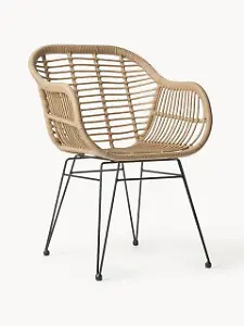 Polyrattan-Armlehnstühle Costa, Zwei Stück