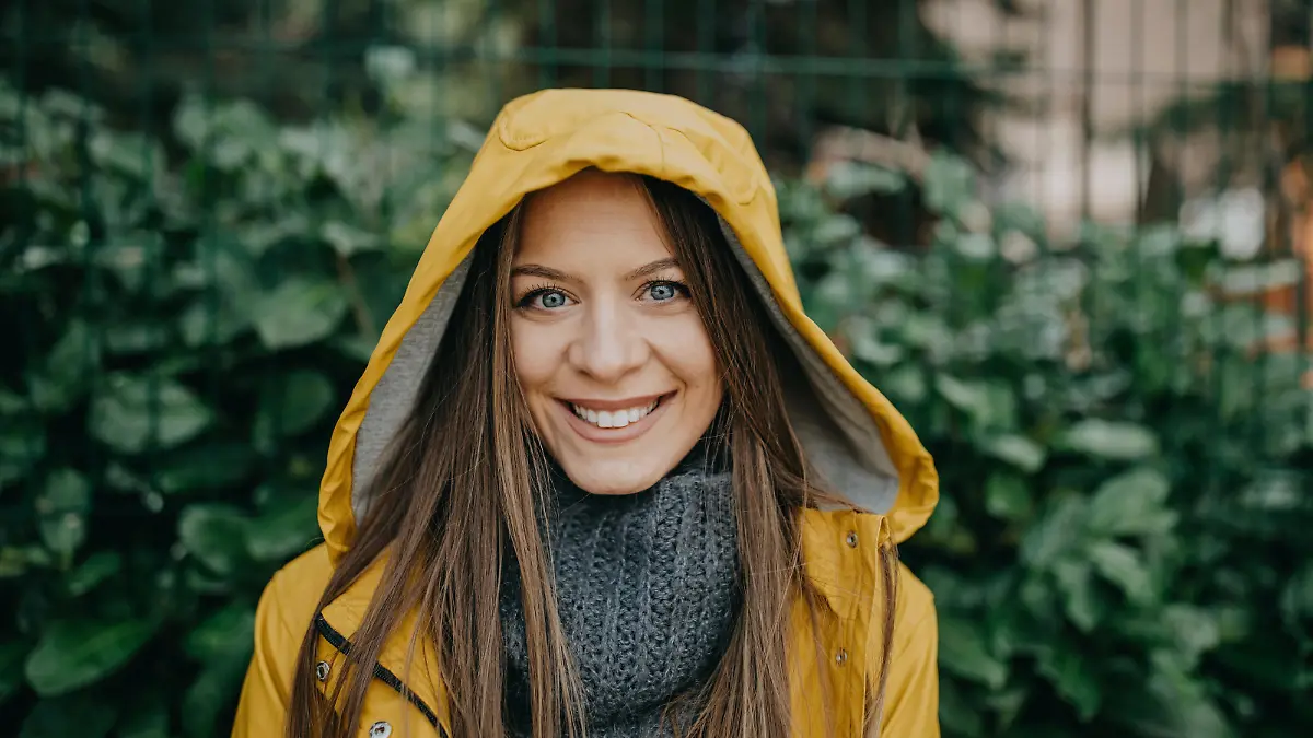 Concept portrait of attractive young woman