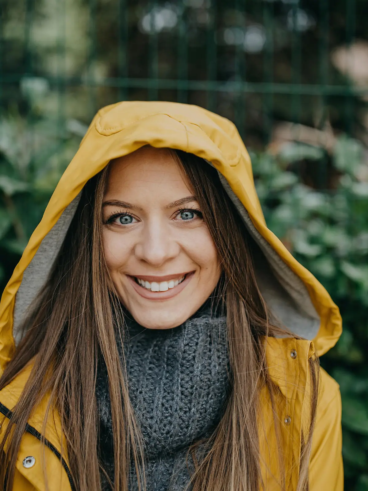 Concept portrait of attractive young woman
