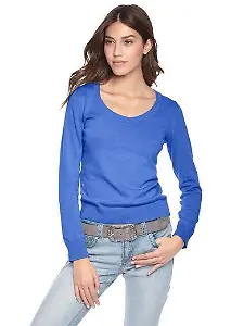 Blauer Pullover