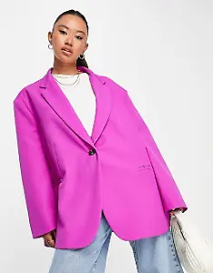 Oversize-Blazer in Magenta