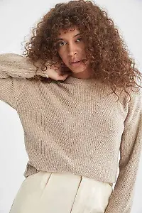 Strickpullover in Beige