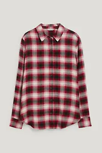 Clockhouse Bluse, kariert in Rot/Schwarz