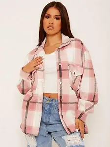 Worldclassca Flanellbluse in Rosa