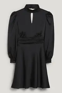 Fit & Flare Schwarzes Kleid (alle Größen verfügbar)