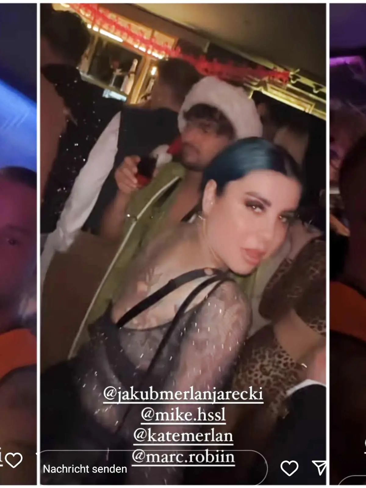 Reality-Star Juliano Fernandez feiert zusammen mit dem Ex-Paar Kate Merlan und Jakub Jarecki Karneval