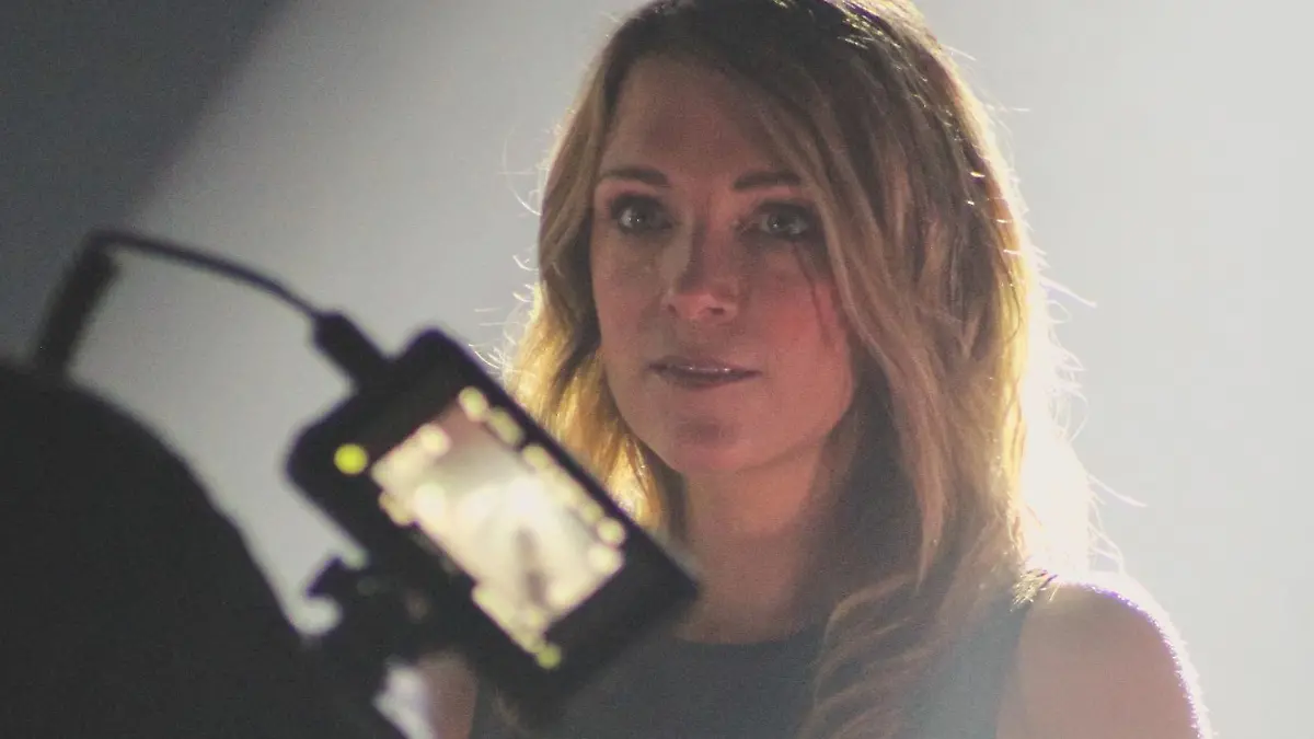 Iris Mareike Steen beim Videodreh zu ihrer Single "Nichts mehr wert"
