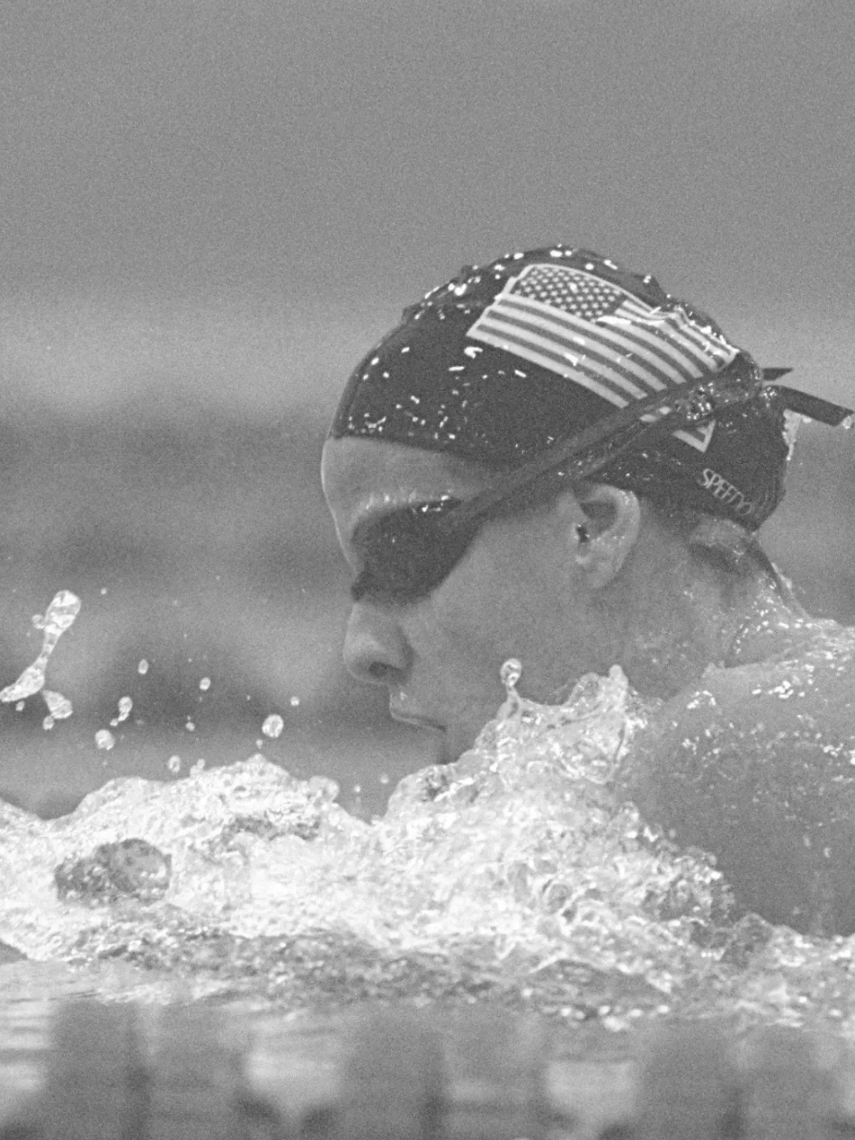 11 Aug 1997:  Jamie Cail of the United States performs during the Pan Pacific Swim Championships in Fukuoka City, Japan. Mandatory Credit: Al Bello  /Allsport