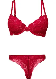 vibrate deutsch bonprix Büstenhebe mit Schnürung am Rücken, Bustier und String ouvert  (97301449) schwarz ab 21.99 € main image 1