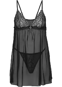 bonprix Negligé + String (2-tlg.Set)