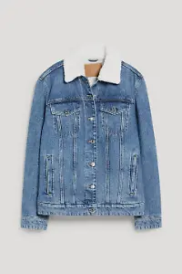 C&A Jeansjacke mit Teddyplüsch