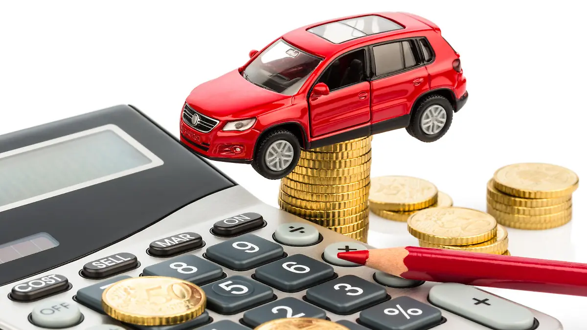 car and calculator. rising costs of car purchase, lease, workshop, refueling and insurance