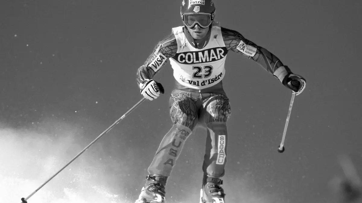 Bildnummer: 00731682  Datum: 18.12.1994  Copyright: imago/HJS
Jeremy Nobis (USA); quer, Weltcup 1994/1995, Worldcup, Welt-Cup, World, WC, Skisport, Ski Alpin, Vdia Val d Isere, d Isere, d Isere, dIsere Alpiner Skilauf Herren Einzel Frankreich Einzelbild Aktion Personen