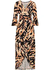 BODYFLIRT boutique Wickelkleid in Tiger-Design