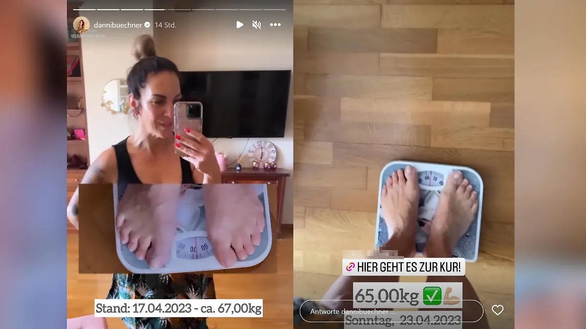 Danni Büchner hat in einer Woche zwei Kilogramm abgenommen.