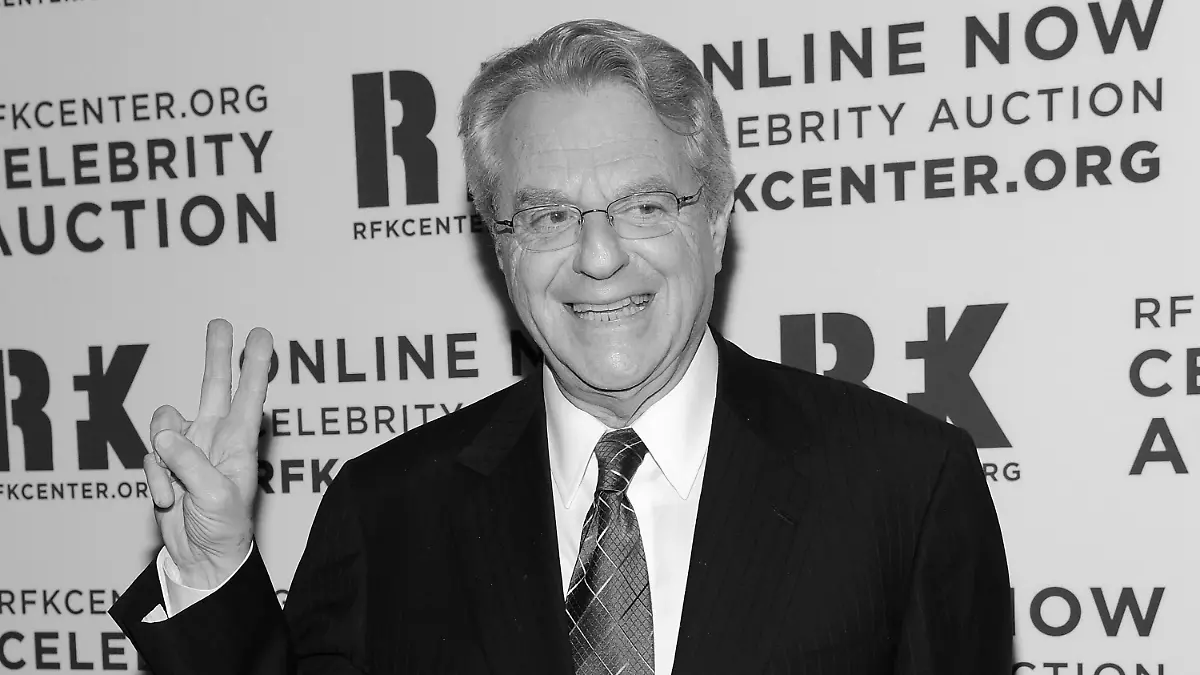 Jerry Springer attends the Robert F. Kennedy Center for Justice and Human Rights 2012 "Ripple of Hope" awards at the Marriott Marquis Hotel on Monday Dec. 3, 2012 in New York. (Photo by Evan Agostini/Invision/AP)