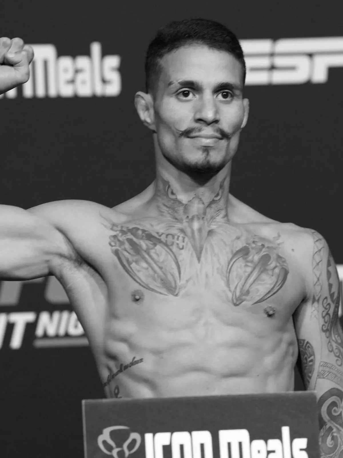 May 20, 2022, LAS VEGAS, LAS VEGAS, NV, United States: LAS VEGAS, NV - May 20: Felipe Colares steps on the scale for the official weigh-ins at UFC Apex for UFC Fight Night - Holm vs Vieira - Weigh-in on May 20, 2022 in LAS VEGAS, United States. LAS VEGAS United States - ZUMAp175 20220520_zsa_p175_024 Copyright: xLouisxGrassex 