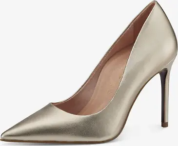 Tamaris Heart & Sole Pumps in Gold