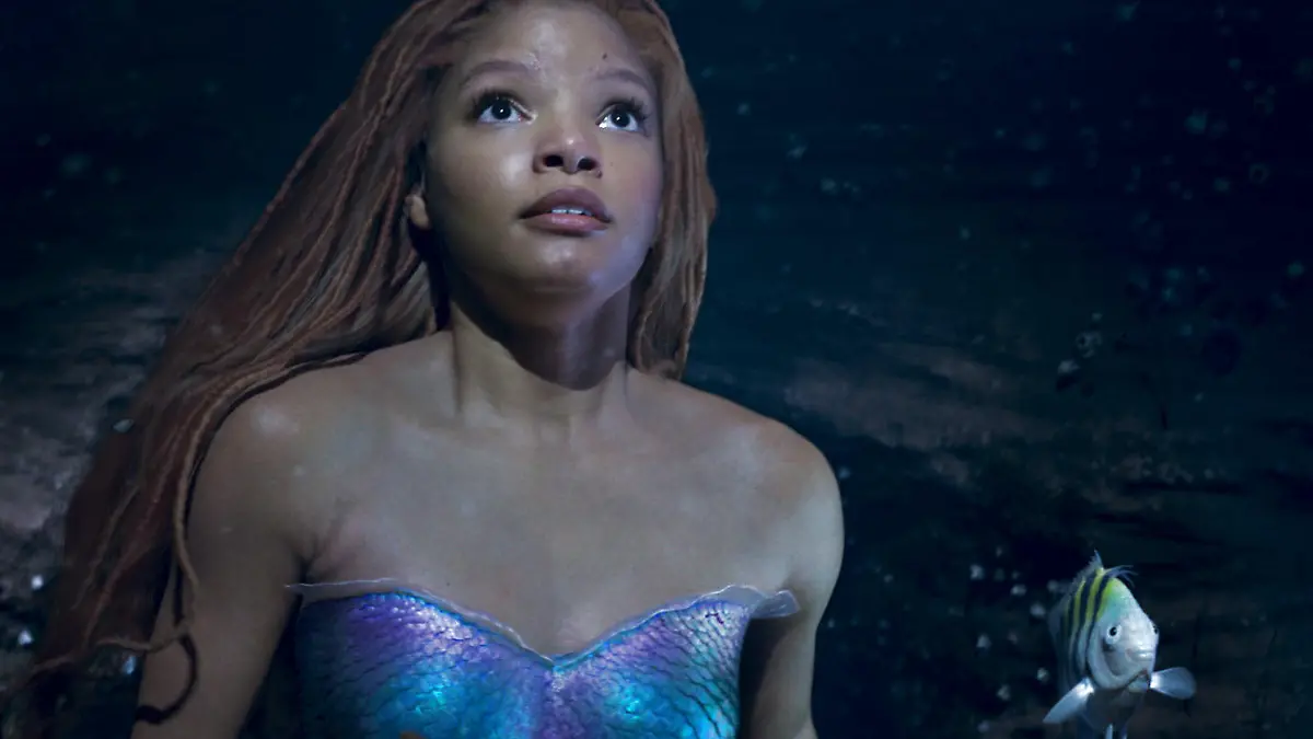 Halle Bailey as Ariel in Disney's live-action THE LITTLE MERMAID. Photo courtesy of Disney. © 2023 Disney Enterprises, Inc. All Rights Reserved.