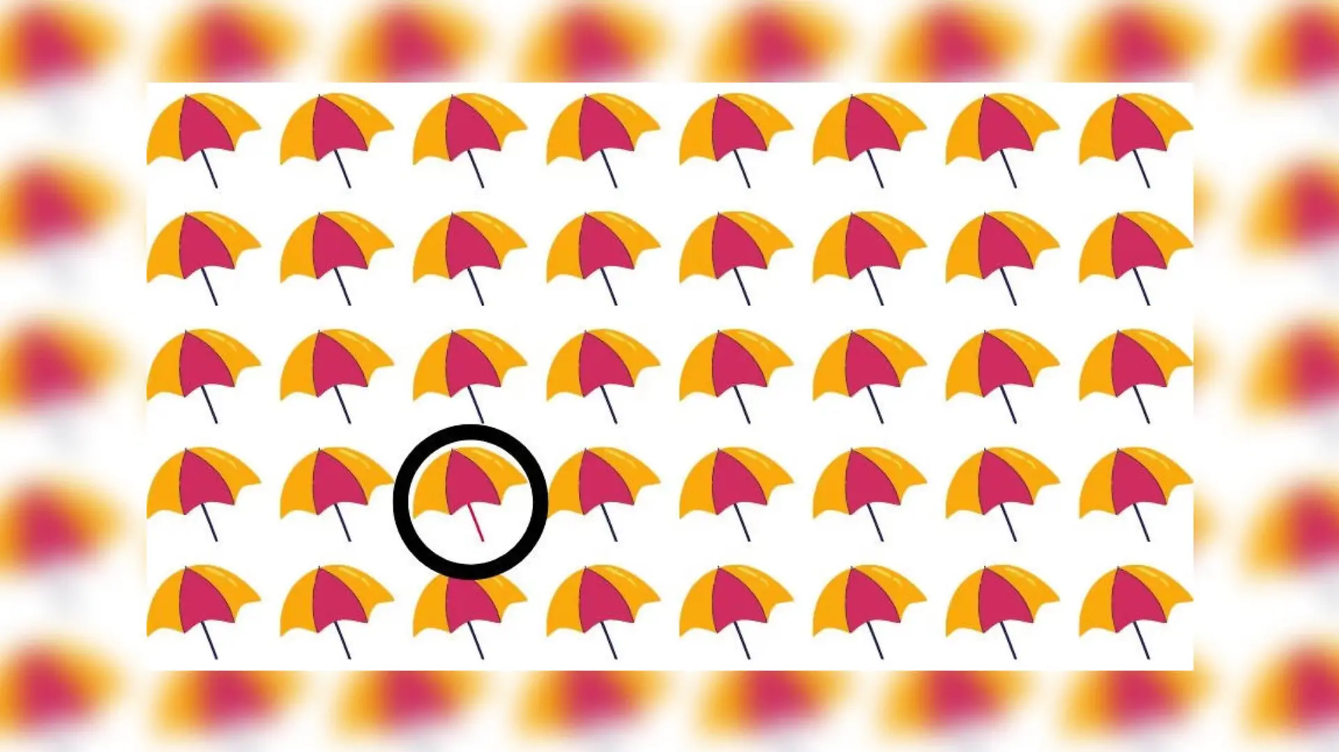 Auflösung Suchbild Regenschirm