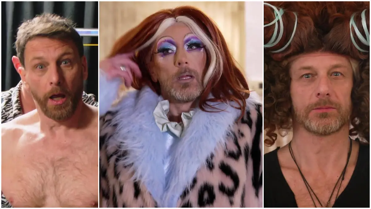 Aus Hendrik Duryn wird  die Drag Queen "Leah Craft" "Der Lehrer" als echte Diva