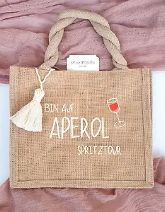 Jutebeutel "Bin auf Aperol Spritztour"