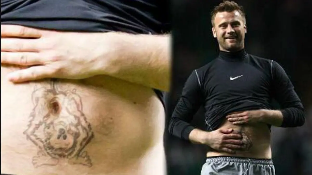 AFC Bournemouth goalkeeper Artur Boruc has quite the interesting tattoo on his stomach...