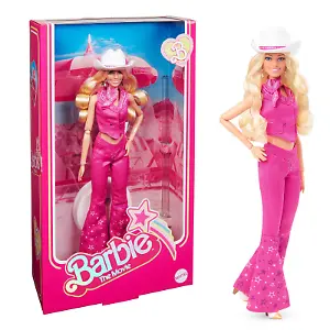 Barbie-Puppe zum Film, Margot Robbie als Barbie, Sammelpuppe Western-Outfit