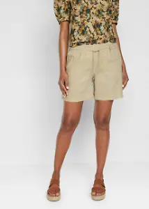 Leinen-Paperbag-Shorts
